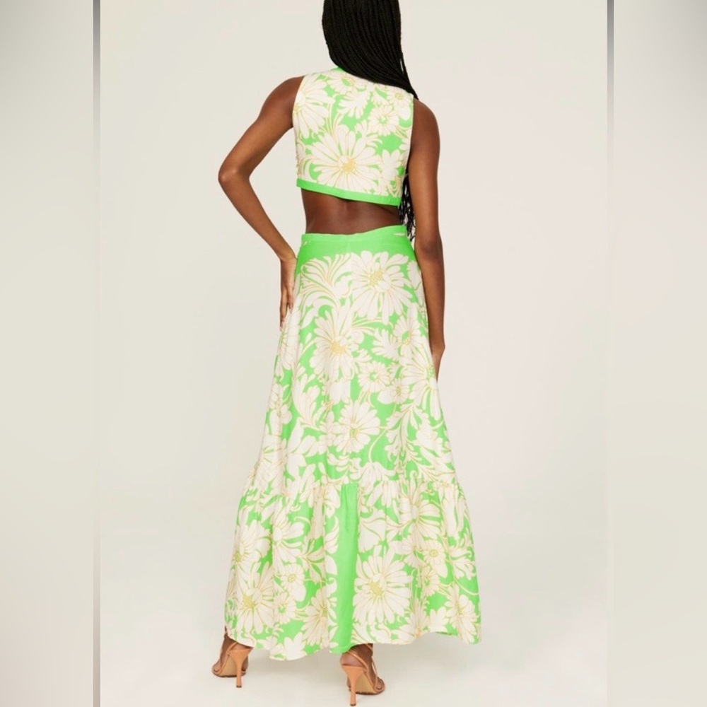 Sandro graphic print long dress - Picture 3 of 4